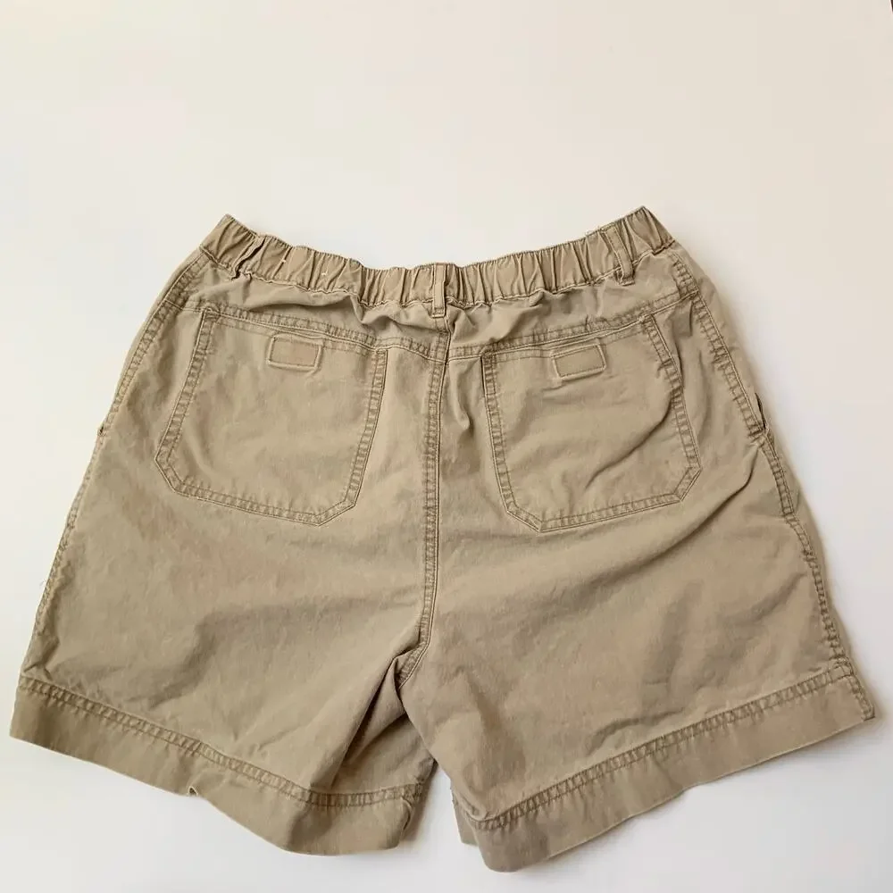 Vintage Windridge 100% Cotton Khaki Casual Short Shorts Men's Medium - Picture 7 of 10